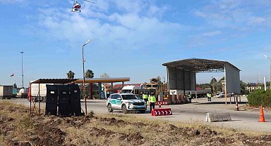 Jandarma'dan cayrokopter destekli asayiş ve trafik denetimi