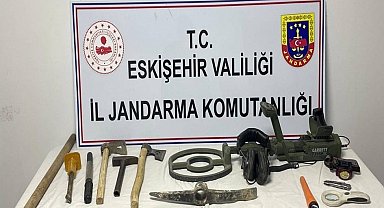 Kaçak kazıya jandarmadan suçüstü
