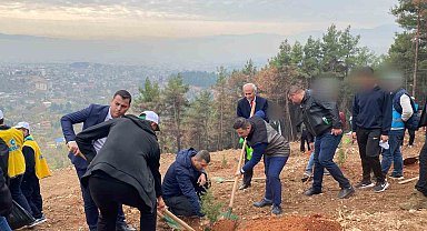 Kahramanmaraş'ta denetimli hükümlüler fidan dikti