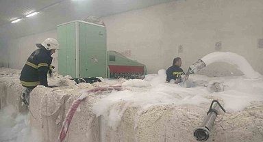 Kahramanmaraş'ta fabrika yangını söndürüldü