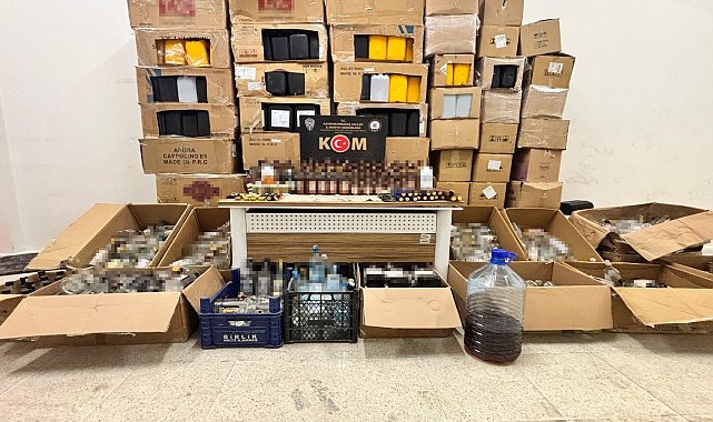 Kahramanmaraş'ta sahte alkol operasyonuna 2 tutuklama