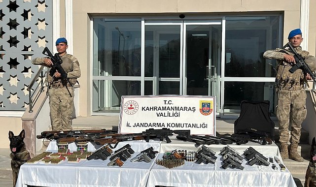 Kahramanmaraş'ta silah ve mühimmat kaçakçılığına 10 tutuklama