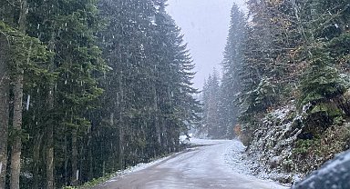 Karabük'te yüksek kesimler beyaza büründü
