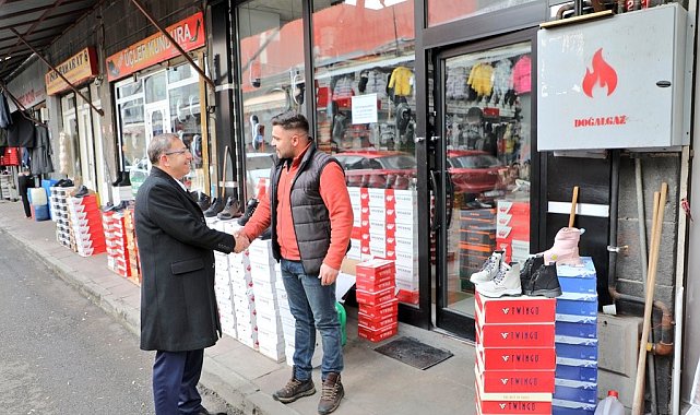Kars Valisi Ziya Polat'tan esnaf ziyareti