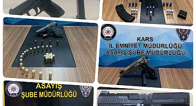 Kars'ta polis ruhsatsız silah taşıyanların kabusu oldu