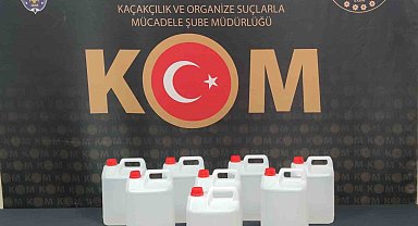 Kastamonu'da 40 litre etil alkol ele geçirildi