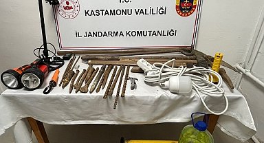 Kastamonu'da define avcıları suçüstü yakalandı