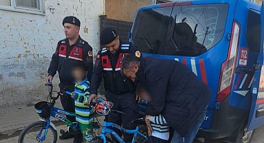 Kayıp çocukları jandarma buldu