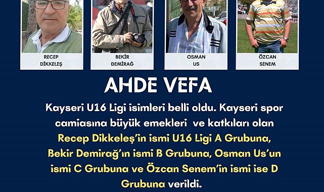 Kayseri ASKF'den ahde vefa