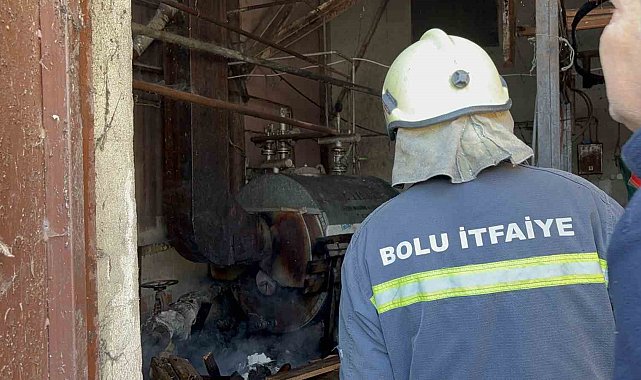 Kazan dairesinde çıkan yangın korkuttu