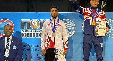 Kick Boks Büyükler Avrupa Şampiyonasında ETÜ'lü sporcudan gümüş madalya