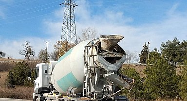 Kırklareli'nde kara yoluna beton döken miksere ceza