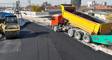 Konya Selçuklu'da asfalt çalışması devam ediyor