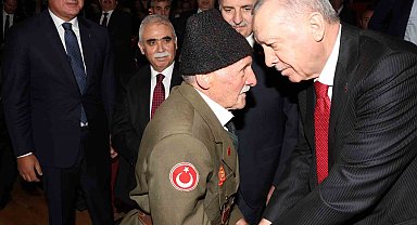 Kore Gazisi Uzun, Cumhurbaşkanı Erdoğan ile bir araya geldi