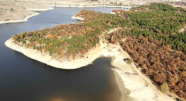 Kütahya Enne Barajı ve Tabiat Parkı'nda sonbahar güzelliği