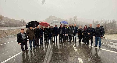 Kütahya'da Domaniç-Tavşanlı Karayolu'nun en zor ve tehlikeli kısmı olan 6,2 kilometrelik kısmı törenle trafiğe açıldı