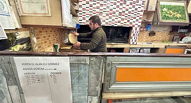 Malatya'da 'askıda kebap' kampanyası ile ihtiyaç sahiplerine ücretsiz dürüm