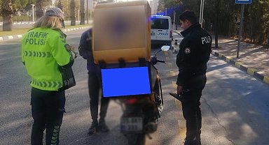Manisa'da 46 motosiklet trafikten men edildi