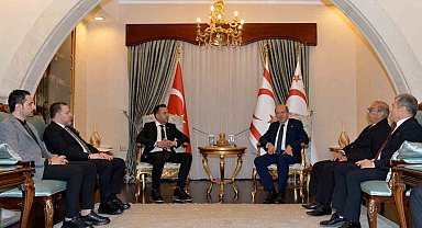 Mersin GİAD yönetimi Cumhurbaşkanı Ersin Tatar ile görüştü