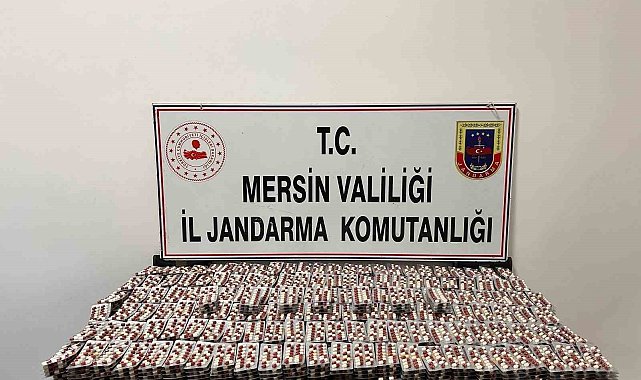 Mersin'de 25 bin adet uyuşturucu hap ele geçirildi