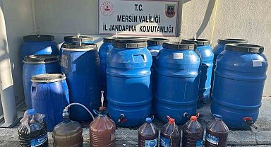 Mersin'de 3 ton sahte içki ele geçirildi