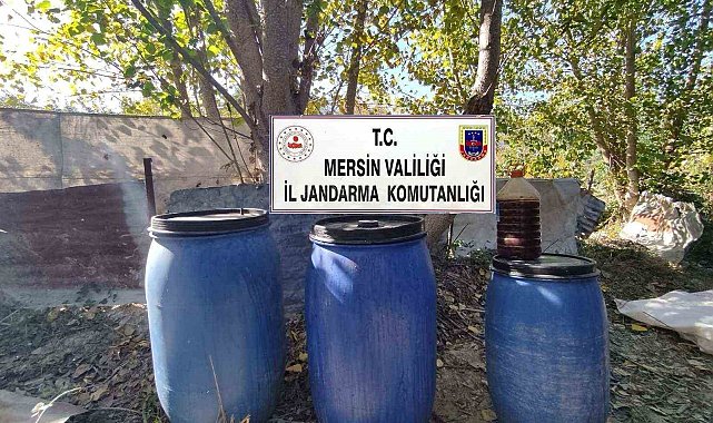 Mersin'de 510 litre sahte içki ele geçirildi