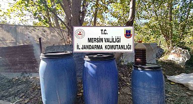 Mersin'de 510 litre sahte içki ele geçirildi