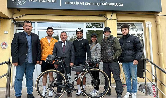 Milli Bisikletçi Kelleci'den depremzede çocuklar için 1080 kilometrelik destek turu