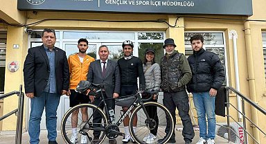 Milli Bisikletçi Kelleci'den depremzede çocuklar için 1080 kilometrelik destek turu