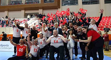 Milli takım Uzman Posta ParaVolley Avrupa Şampiyonası B Kategorisi'nde namağlup şampiyon
