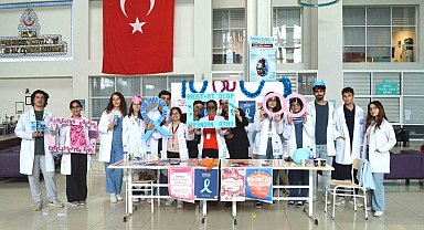 MSKÜ Tıp Fakültesi Gönüllü öğrencilerinden prostat ve meme kanseri farkındalık etkinliği