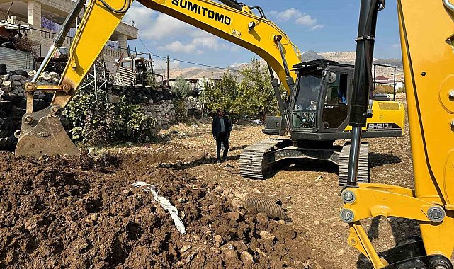 Narince köyünün içme suyu ve kanalizasyon hattı yenileniyor