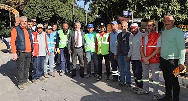 Nazilli İstasyon Meydanı'ndaki yol çalışmalarının ilk etabı tamamlandı