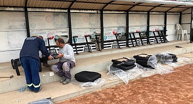 Nazilli Şehir Stadyumu'nda yenileme çalışması