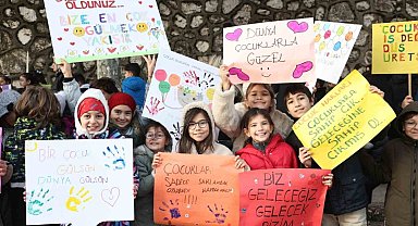 Nilüferli çocuklar 'Güvenli kent' için yürüdü