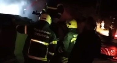 Odunlukta çıkan yangın evlere sirayet etmeden söndürüldü