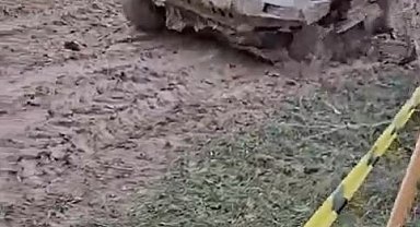 Offroad parkurunda ilginç anlar