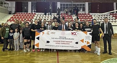 Öğretmenler Günü voleybol turnuvası şampiyonu Menteşe İlçe Milli Eğitim Müdürlüğü oldu
