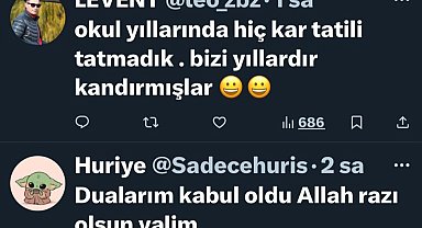 Okullar tatil edildi, öğrencilerden gelen mesajlar güldürdü