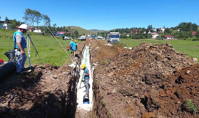 Ordu'nun 19 ilçesinde altyapı çalışmaları devam ediyor