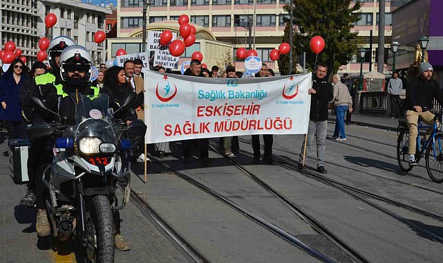 Organ Bağışı Haftası kapsamında farkındalık yürüyüşü düzenlendi