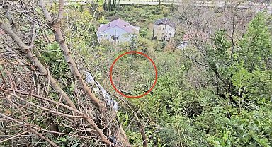 Otomobili ile 25 metre yüksekten uçuruma uçtu, burnu bile kanamadan kurtuldu
