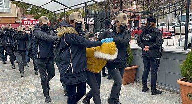 PKKKCK silahlı terör örgütünün basın komitesinde bulunan şüpheliler adliyeye sevk edildi