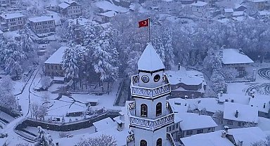 "Sakin şehir" Göynük beyaz örtüyle kaplandı