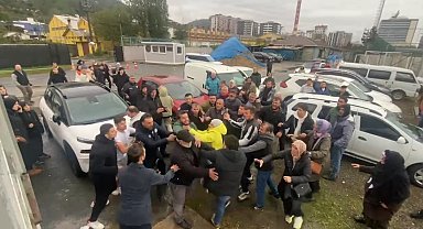 Rize'de oynanan maçta kavga çıktı, polis biber gazı kullandı