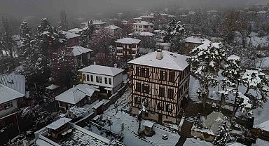 Safranbolu'da kar güzelliği