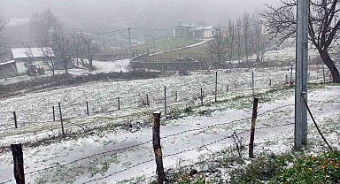Sakarya'da yüksek kesimlerde kar yağışı başladı