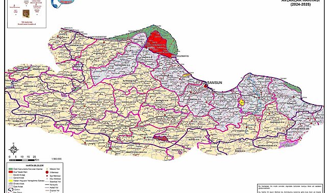 Samsun'da 1,6 milyon TL'lik av pulu geliri