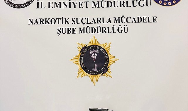 Samsun'da uyuşturucu ve silah operasyonu