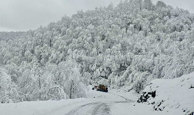 Samsun'un 14 ilçesinde eğitime kar engeli